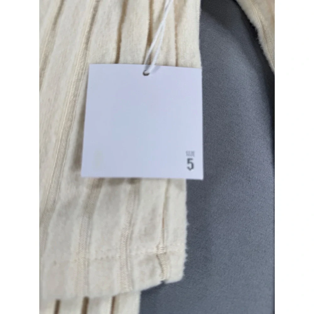 NWT Btween Girls Cream Ribbed Knit Cardigan and Pants Set with Bows Size 5